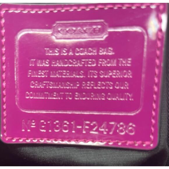 Coach F24786 Signature Stripe Wool Tote Bag - Picture 9 of 10